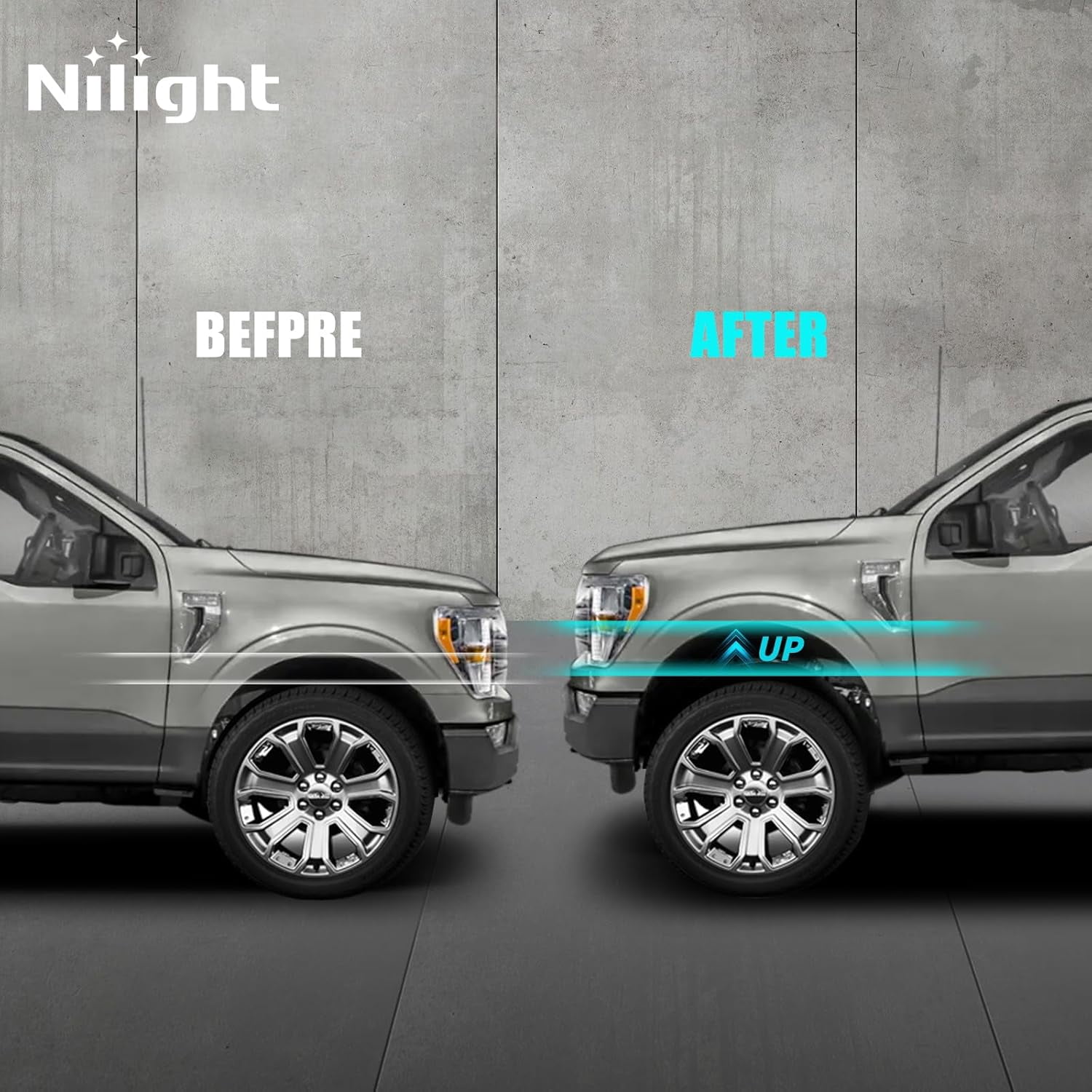 Nilight 2.5" Leveling Kit for 2004-2023 F150 2WD 4WD 2012 2013 2014 2015 2016 2017 2018 2019 2020 2021 2022 2023/2003-2018 Expedition/2005-2008 Lincoln Mark Front Raise Suspension Strut Spacers