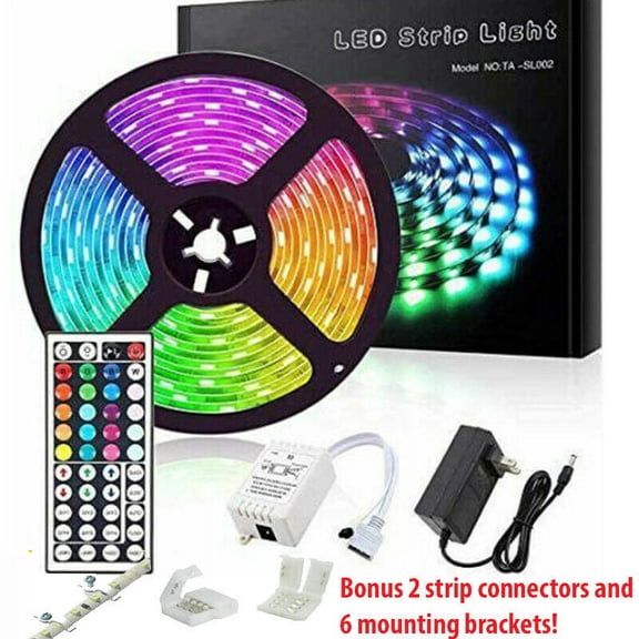 Led Strip Lights 33ft RGB Led Room Lights 5050 Led Tape Lights Color Changing