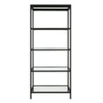 thumbnail image 3 of Evelyn&Zoe Alexis 30" Wide Rectangular Bookcase, Blackened Bronze, 3 of 8