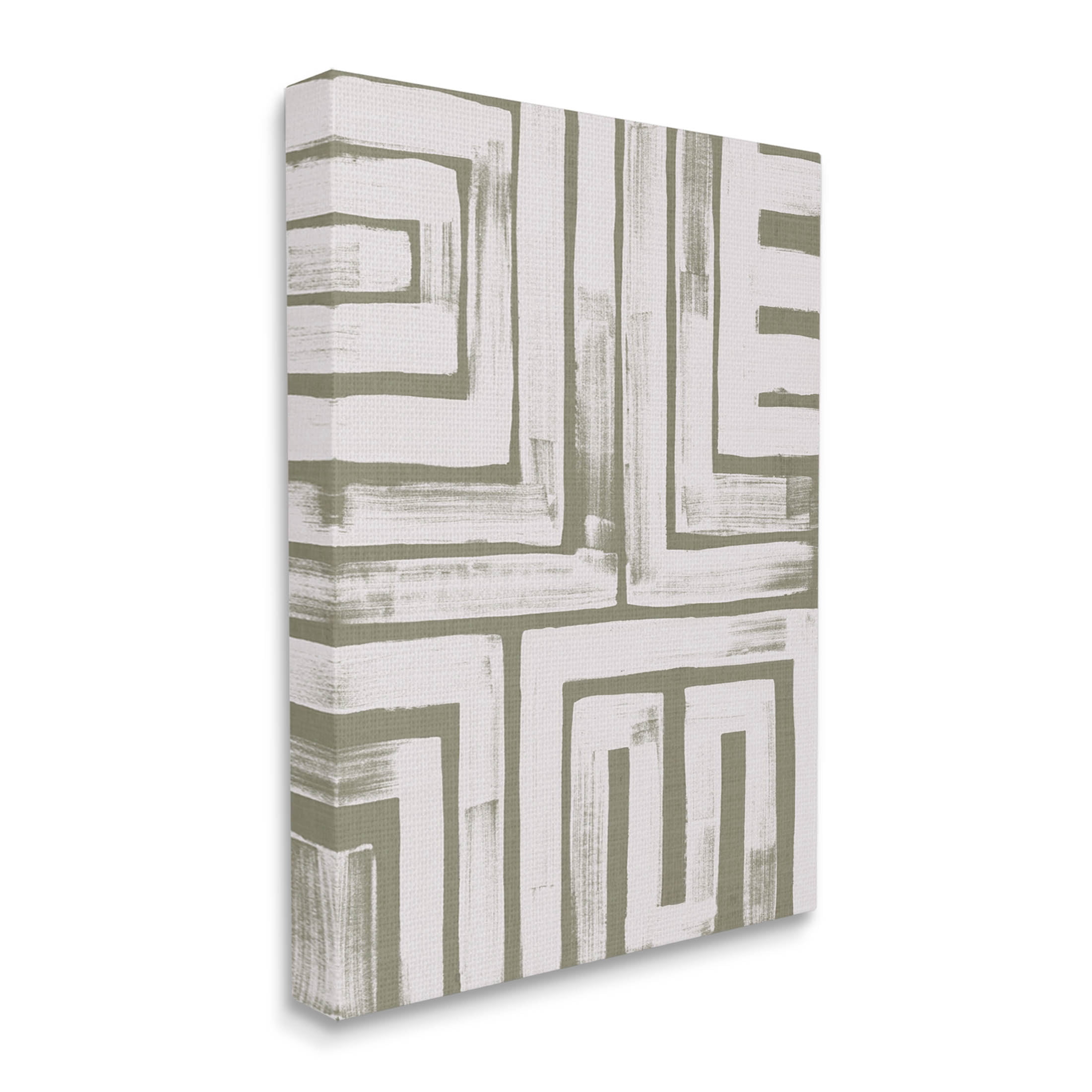 Stupell Industries Square Shape Abstract Pattern Graphic Art Gallery Wrapped Canvas Print Wall Art, Design by June Erica Vess