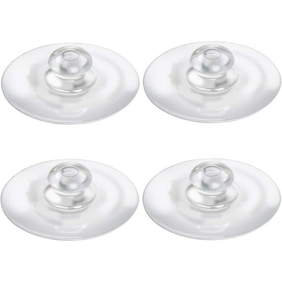 Replacement Suction Cups (4-Pack) - 2 Inch Diameter Heavy Duty Suction Cup for Window Bird Feeders by - Awesome for Shower, Kitchen Sink Caddy Suction Cup