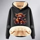 thumbnail image 4 of WILLBEST Sudaderas para Mujer, Estilo Borrego, de Invierno, Gruesas y Cálidas, de Color Liso XXX-Grande, 4 of 4