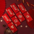 thumbnail image 2 of Xiao Hua 12 sobres rojos para Año Nuevo Chino y Año Nuevo Lunar de la Serpiente, paquete rojo de la suerte - C03, 2 of 5