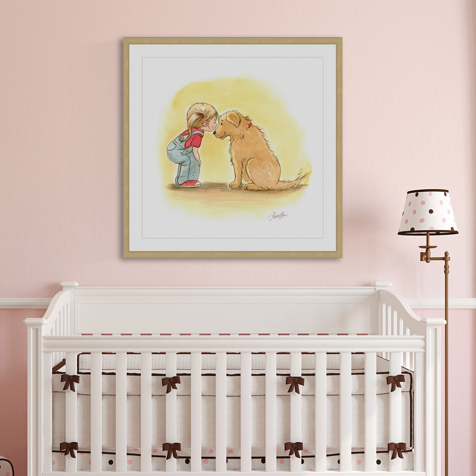 "First Love" by Phyllis Harris Framed Painting Print