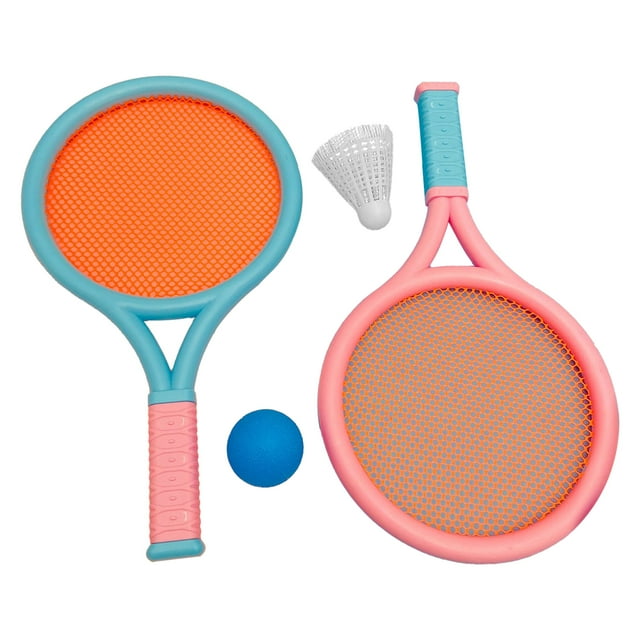 Juego De Raquetas De Bádminton Infantiles, 35 Cm De Shuttlecocks Livianos Raíces Para Niños Bádminton Con 2 Raquetas Y 2 Bolas Para El Juego De Niños Y EJercio Físico Físico