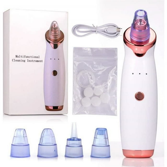 Blackhead Vacuum Cleaner, Multifunctional Extractor Remove Blackheads, USB Rechargeable Nose Facial Cleaner