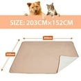 thumbnail image 7 of Catalonia Waterproof Throw Blankets for Beds, All Ages, People and Pets, Camel/Taupe, 60" x 80", 7 of 7