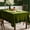 Olive Green, variant on Velvet Table Cloth with Decorative Ruffle Edge Luxurious Soft Spring Washable Rectangular Tablecloth Thick Wrinkle-Resistant Oblong Table Cover for Kitchen Dining 60x120 Inch Olive Green