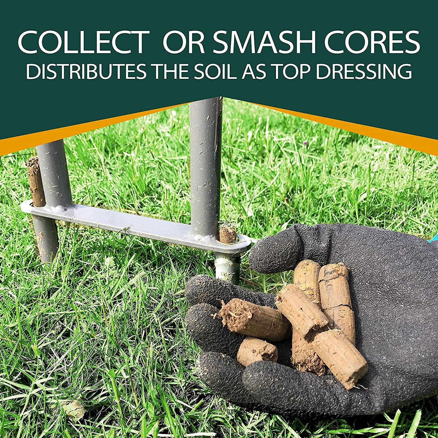 Buy Walensee Lawn Coring Aerator for Compacted Soils, Steel Core