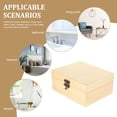 thumbnail image 6 of HOMEMAXS Wooden Jewelry Organizer Beige Rectangular Box for Storage Use Lightweight and 4.5x3.5x2.5 Inches, 6 of 8