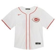 thumbnail image 2 of Toddler Nike Elly De La Cruz White Cincinnati Reds  Game Jersey, 2 of 3
