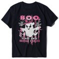thumbnail image 4 of Scare Away Breast Cance Print Mujeres Halloween Breast Awareness Camiseta de manga corta Tops Fridja gope3983, 4 of 4