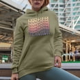 thumbnail image 2 of Kindergarten Teacher, Groovy Retro Wavy Text Merch Gift, Sand Hooded Sweatshirt or Hoodie, Medium, 2 of 5