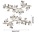 thumbnail image 2 of CCOCC 2026 New Metal Wall Art Hanging Decor - Olive Tree Branch Leaf Design,Set of 2 Iron Wall Sculptures for Home & Office for Living Room,Bedroom,Office,Hallway 30X16Cm Each, 2 of 6