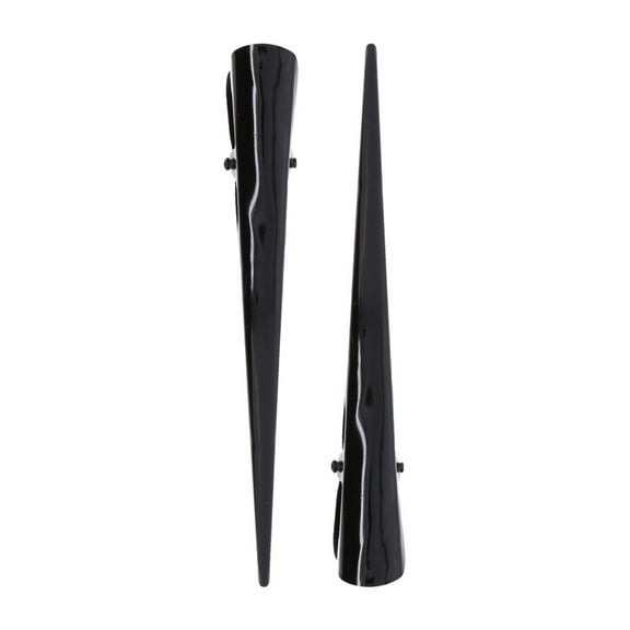 Motique Accessories Metal Concord/Beak Clip for Adult Female and Girls- Set of 2 - Black