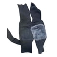 thumbnail image 1 of Long Strap Knee Pads For Protecting Knees. Knee Guards With Insulation For Cold Weather. Winter And Autumn Style With Thick Padding For Grip And Warmth. Freezing An Knee Sleeve Dark Gray 均码, 1 of 4
