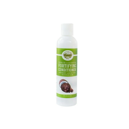 Fortifying Conditioner ,Jojoba Oil and Coconut Oil - 8 Oz - Sulfate Free - Best Treatment for Damaged & Dry Hair - Made with All Natural Organic Ingredients - For All Hair (Best Diet For Hair Fall)