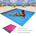 thumbnail image 4 of Yuarrent Colchoneta para acampar, a prueba de humedad, Rectangular, antidesgarro, Fodable, manta de playa, al aire libre, alfombra para suelo, carpas rosa y gris, 4 of 6