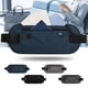 thumbnail image 1 of Mochila de cintura de viaje para hombres y mujeres | Bolsa de cinturón para cartera de pasaporte | Correa ajustable Negro Azul Gris | Organizador de Teléfono Móvil de Gran Capacidad | Riñonera, 1 of 7