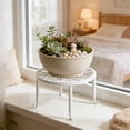 thumbnail image 4 of WSZZL Nordic Style Wrought Iron Flower Rack, Strong Load-Bearing Design for Large Pots, Elevated Ventilation for Healthy Plants, Perfect Indoor Decor for Living Balcony, 4 of 6