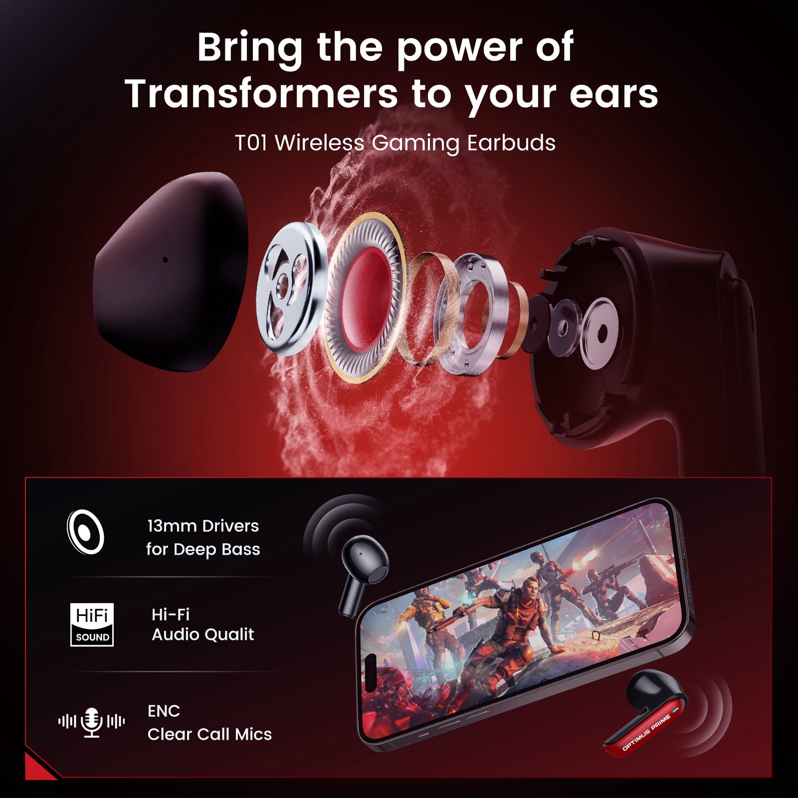 Wireless Headphones, Bluetooth 5.4 EarBuds Deep Bass Sound Earbud with Smart Noise Cancelling Mic IPX5 Waterproof in Ear Earphones for Android IOS, Purple