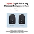 thumbnail image 2 of New Metal Zinc Alloy+silicone Car Key Cover case For Toyota yaris vios 2/3button Key holder, 2 of 24