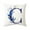 C, variant on Throw Pillow Covers Alphabet Decorative Pillow Cases ABC Letter Flowers Cushion Covers 18 x 18 Inch Square Pillow Protectors for Sofa Couch Bedroom Car Chair Home Decor