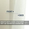 thumbnail image 5 of Curtainking Kitchen Curtains Waffle Textured Off White Tier Curtains 36x24 inch for Kitchen 2 Panels of Rod Pocket Short Curtains, 5 of 10