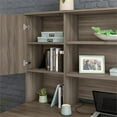 thumbnail image 6 of UrbanPro Engineered Wood 72"x24" Desk with Hutch Bundle in Hudson Elm / Brown, 6 of 12
