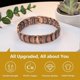 thumbnail image 2 of Men's Copper Magnetic Bracelet Elegant 99.99% Solid Copper Bracelets with Double-Row Strong Magnets, Magnetic Field Therapy Jewelry (Copper), 2 of 5