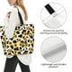 thumbnail image 3 of Balery Cute Cow Print Sunflower C Bolsa Tote Estilo Estético con Cremalleras, Bolsa de Hombro, Bolsa de Compras Grande y Plegable, 3 of 8