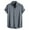 Grey, variant on Bcfgryg Male Summer Casual Solid Shirt Tops Short Sleeve Stand Collar Pocket Shirt Men's Linen Shirts Summer