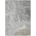 thumbnail image 2 of 3' X 5' Silver Gray And Taupe Abstract Washable Indoor Outdoor Area Rug, 2 of 5