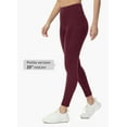 thumbnail image 2 of BALEAF Fleece Lined Leggings Women Water Resistant 25" Petite Winter Warm Legging Thermal Running Tights Yoga Hiking Pants Red Wine L, 2 of 6