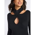 thumbnail image 2 of Sofia by Sofia Vergara Women's and Women's Plus Size Twist Front Sweater Dress, Mid Calf Length, Sizes XS-4X, 2 of 3