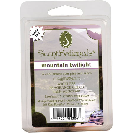 ScentSationals Wickless Fragrance Wax Cubes, Mountain Twilight