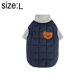 thumbnail image 2 of Chaleco acolchado Chaqueta para perro - Chaleco polar con cremallera cálida para perro DZ256 conjunto de dos piezas azul L, 2 of 5