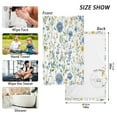 thumbnail image 6 of Yayeee 2 Pack Hand Towels for Bathroom 100% Cotton 16" x 28" Soft Absorbent Kitchen Towel, Blue Floral, 6 of 7