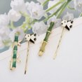 thumbnail image 5 of Unique Bargains 1 Pair Bobby Pin Animal Hair Clips Cyan Green Black White, 5 of 5