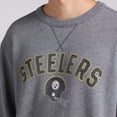thumbnail image 7 of Men's Fanatics  Heather Gray Pittsburgh Steelers Loop Terry Pullover Sweatshirt, 7 of 7