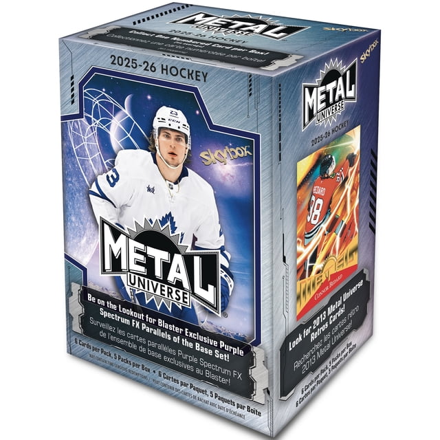 Upper Deck 2025-26 NHL Skybox Metal Universe Hockey Trading Card Blaster Box