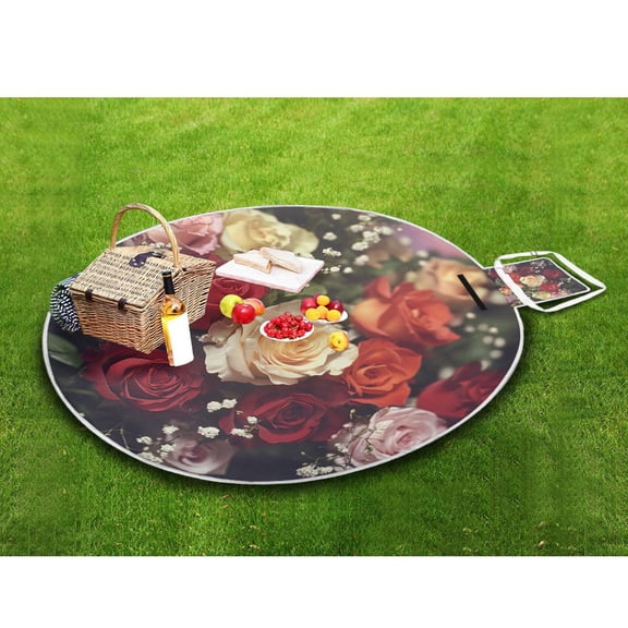 Picnic Blankets Teencool Beach Blanket Creatively Sunset Flutter Pattern Outdoor Blanket for Travel