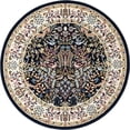 thumbnail image 2 of Rugs.com Rabia Collection Rug – 5' Round Navy Blue Low Rug Perfect For Kitchens, Dining Rooms, 2 of 8