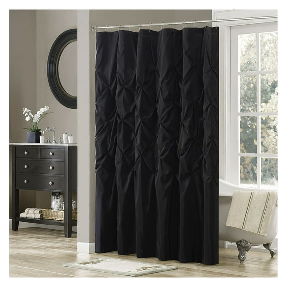 Tufted Semi-Sheer Shower Curtain
