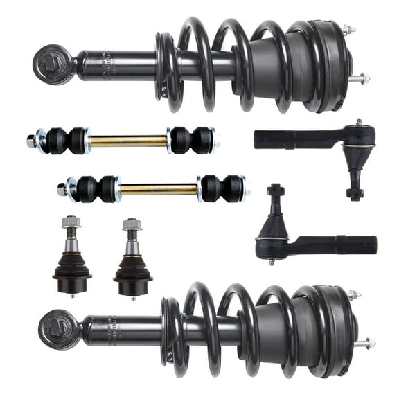 ECCPP Front Strut Spring Assembly, Stabilizer Bar Link Kit, Tie Rod End, Ball Joint Fit for 2007 2008 2009 2010 2011 2012 2013 2014 for GMC Yukon Set of 8