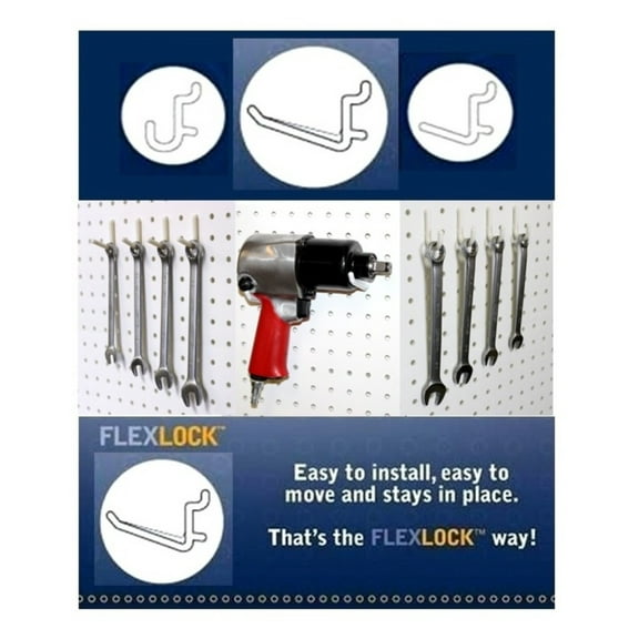 WallPeg 75 Piece Peg Hook Kit for 1/4" Plastic Pegboard