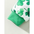 thumbnail image 6 of St Patricks Day Baby Boy Girl Outfit Jumpsuit Shamrock Print Long Sleeve  one-piece  Newborn Infant Spring Clothes, 6 of 8