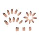 thumbnail image 4 of 24 Pcs Press On Nails Long Coffin False Nails Nude Fake Nails With Line And Gradient Designs Acrylic Nails Full Cover Glossy Stick On Nails For Women, 4 of 4