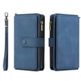thumbnail image 6 of Dteck OnePlus Nord N200 5G Case, Heavy Duty 15 Card Slots Large Capacity Zipper Pocket 2 in 1 Wallet Phone Case for OnePlus Nord N200 5G, Blue, 6 of 6