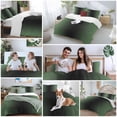 thumbnail image 6 of Green Black Ombre Bedding 3 Piece Duvet Cover Set Full Size, Modern Gradient Abstract Art Soft Microfiber Comforter Cover with Zipper Closure & Pillowcases, Wrinkle & FadeResistant Quilt Cover, 6 of 9